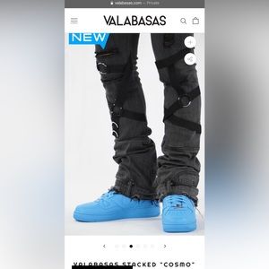 Valabasas Slimfit Stacked Denim (Grey)